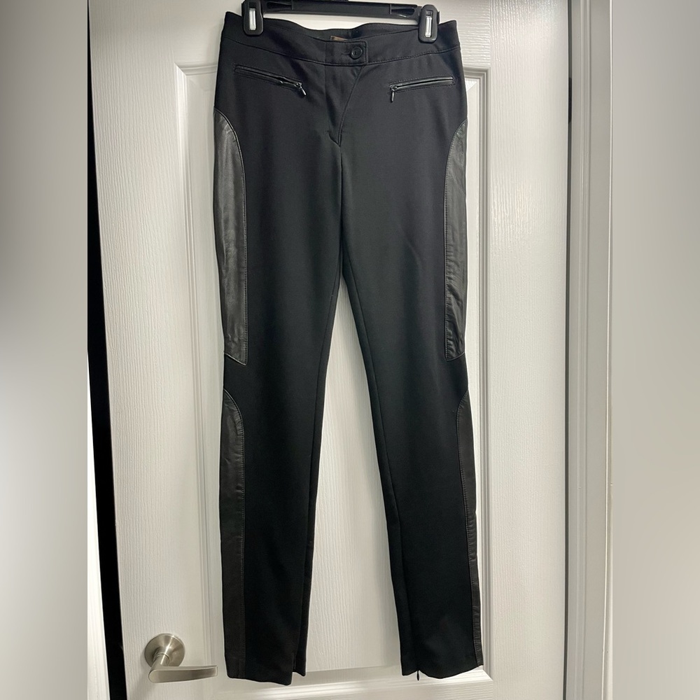 Vintage Danier | Leather-panelled Stretch Pant